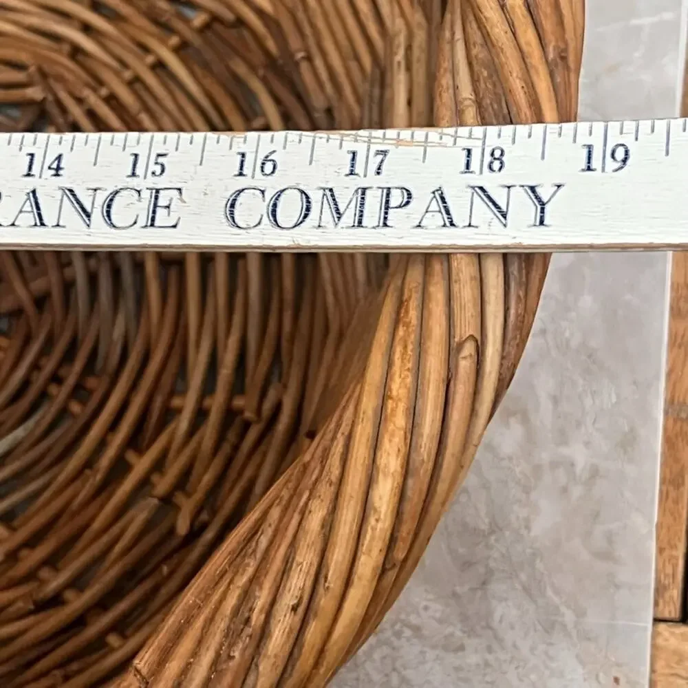 Handwoven Willow Basket Brown 18.5